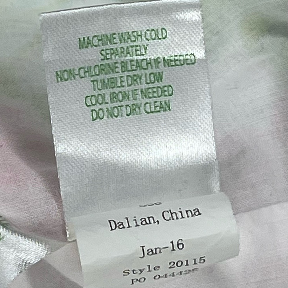 Lilly Pulitzer Cathy Shift Dress Dont Give A Cluck Cotton Resort Pink Green Sz 6 - Picture 10 of 11
